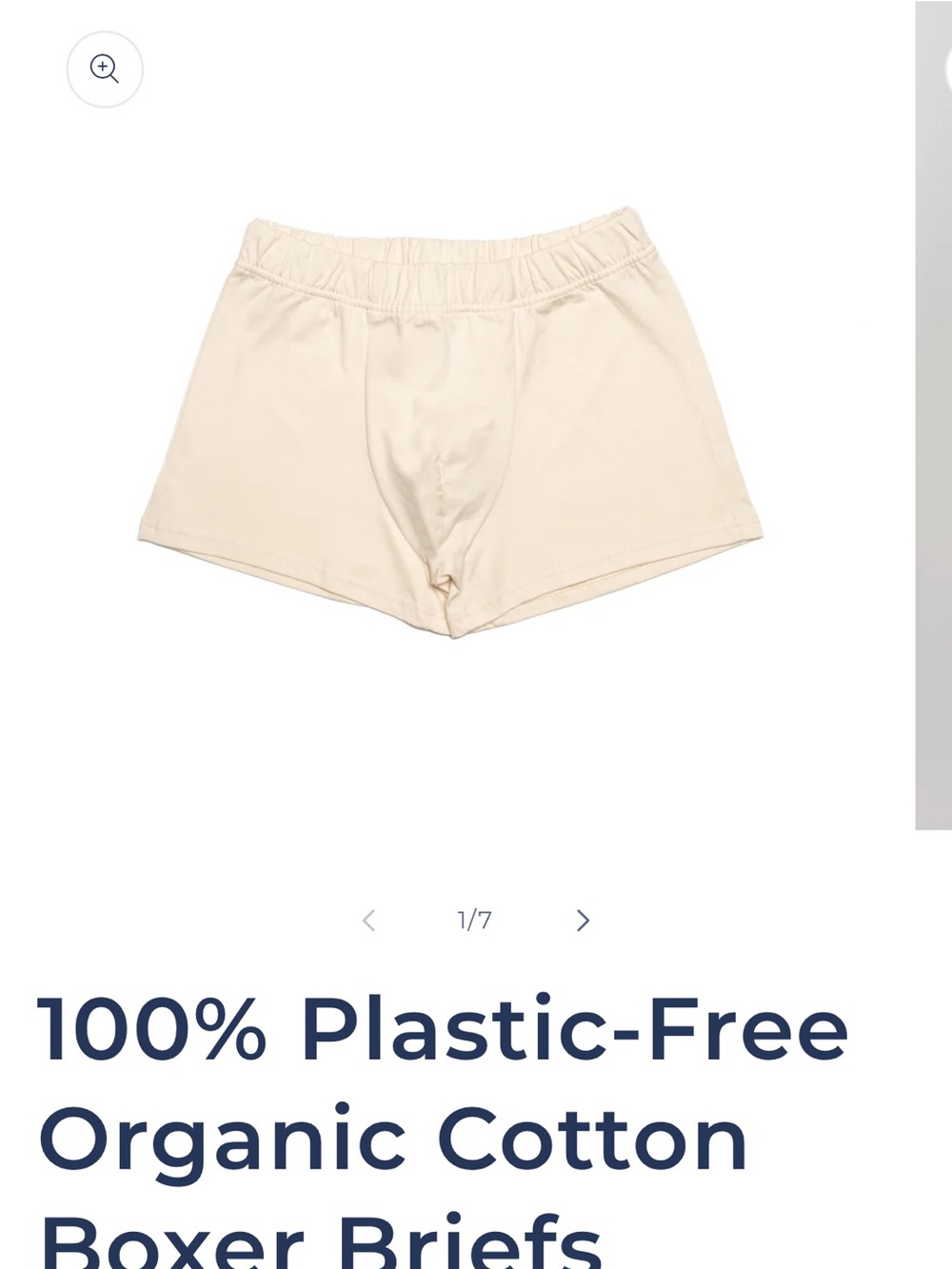 Organic Cotton men’s Boxer briefs — 3 pack